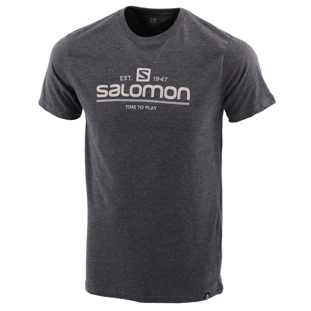 Salomon Israel TIME TO PLAY SS M - Mens T shirts - Grey (LJBR-23067)